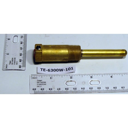 Johnson Controls Te-6300W-101 T-Well 6 Brass TE-6300W-1